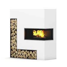 Large Wall Fireplace 3d Model