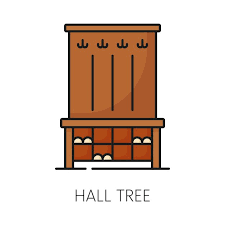 Hall Tree Furniture Icon