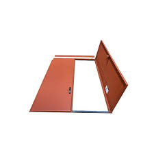 Primed Red Steel Cellar Door Rd3