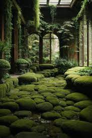 Photo Japanese Garden With Green Moss