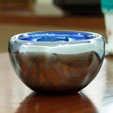 Blown Glass Bowl From Recycled Glass