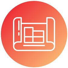 Vector Design Floor Plan Icon Style