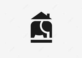 Memorable Elephant House Icon Logo