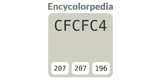 Pastel Gray Cfcfc4 Hex Color Code
