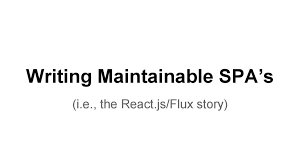 react js flux story speaker deck
