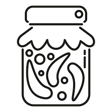 Premium Vector Canned Pepper Icon