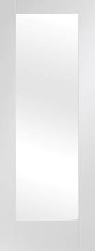 White Full Glass P10 Fire Door Doors R Us