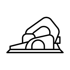 Electric Hand Planer Icon In Line Style