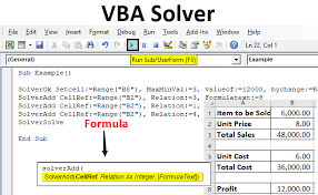 Vba Solver How To Use Solver Under