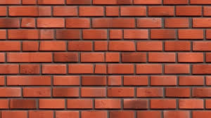 Clean Red Brick Wall Grey Mortar