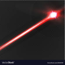 abstract red laser beam transpa