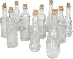 Vintage Glass Bottles With Corks Bud