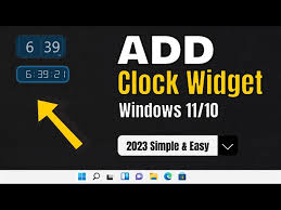 Add Clock Widget In Windows 11 Desktop