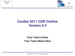 Cansat 2016 Cdr Outline Version 0 4