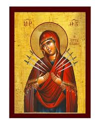 Our Lady Of Sorrows Icon Virgin Mary