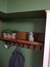 Wall Mounted Coat Rack With Shelf