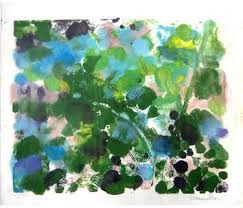Original Abstract Garden Paintings For