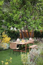 Teak Outdoor Dining Table With Wicker