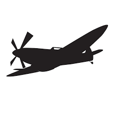 War Plane Icon Silhouette Vector Design