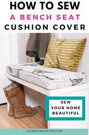 Sew A Cushion Cover For A Bench