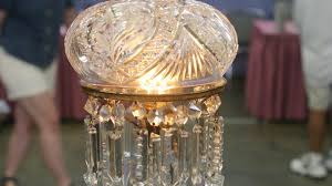 19th Century J E Cut Glass Lamp