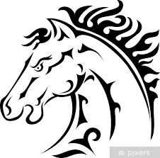 Sticker Horse Head Icon Pixers Uk