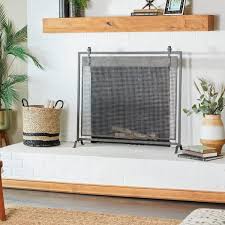 Netting Single Panel Fireplace Screen