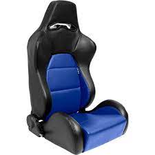 Sport Seat Eco Black Blue Synthetic