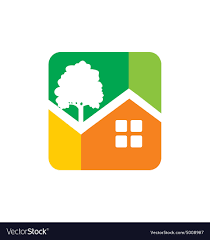 Home Garden Ecology Icon Logo Royalty