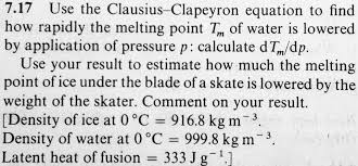 Clausius Clapeyron Equation