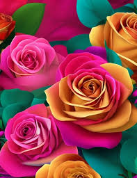 Premium Ai Image Rose Flower Set Of