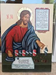 Christ Doctor Hand Painted Icon