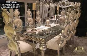 Black Gold Baroque Style Dining Room