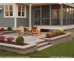 Concrete Paver Patio And Block Walls