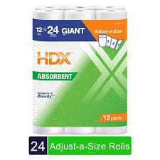 Hdx Select A Size Paper Towels 24 Roll
