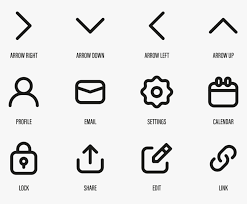 Linear Icons Vector Line Art Symbols