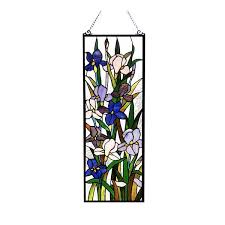 Irises Stained Glass Panel Pbs Org