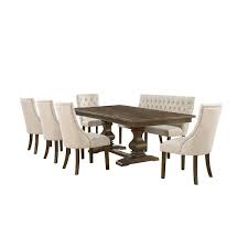 Rectangular Wood Dining Table Set