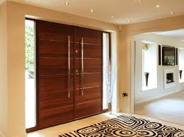 Contemporary Oak Double Front Doors