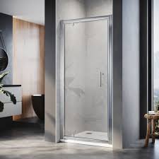 Pivot Shower Door 6mm Tempered Glass