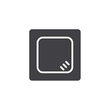 Square Table Top View Vector Icon