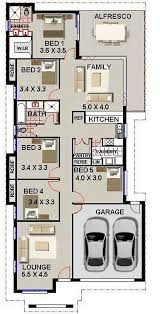 5 Bed Room House Plan Narrow Block