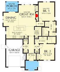 2 Bed Storybook Cottage House Plan With