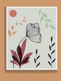 Botanical Wall Art Vector Hand Draw