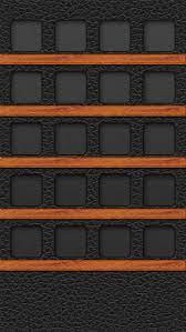 Leather Shelf Iphone 5 Icon Wallpaper
