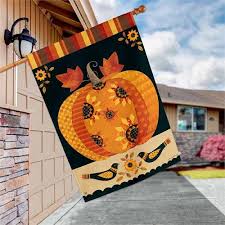 Primitive Harvest House Flag Fall