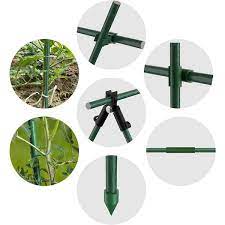 Eveage 18 In Plant Stakes Green Plant Sticks Support Fiberglass Plastic Garden Plant Support Stakes For Potted Plants
