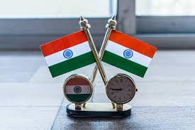 Indian Flag Clock For Home Or Office