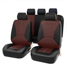 Black Coffee Pu Leather Car Seat Cover