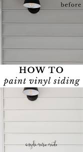 How To Paint Vinyl Siding Angela